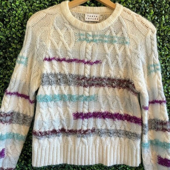 Tanya Taylor Lora Stripe Knit Jumper Sweater Top XS - Picture 7 of 9